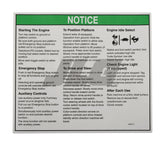 43647 Decal Notice Oper Inst | Genie